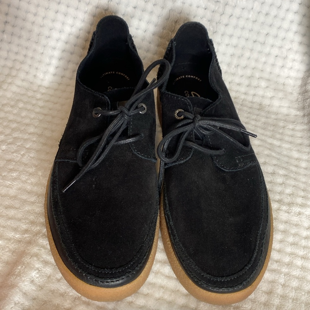 Clarks Collection Black Suede Leather Shoes - image 2